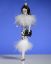 Picture of De Carlini Lady in Sequins Dress with Fur Ornament