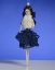 Picture of De Carlini Brunette with Blue Lace Dress Ornament
