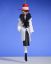 Picture of De Carlini Lady in White Coat and Red Hat Ornament