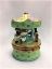 Picture of Limoges Green Pink Horses Carousel Box