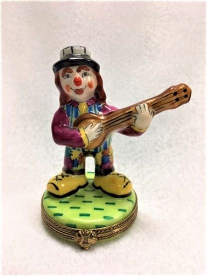 Picture of Limoges Clown with Banjo Box