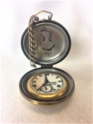 Picture of Limoges Antique Cameo Pocket Watch Box