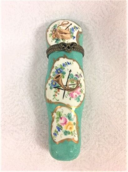 Picture of Limoges Turquoise Box with a Horn