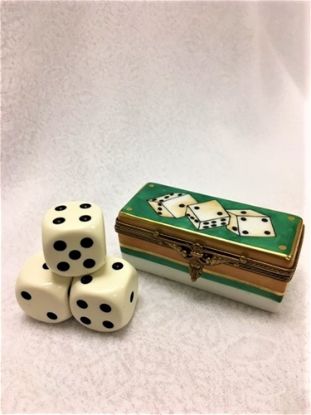 Picture of Limoges Dice Box with Dice
