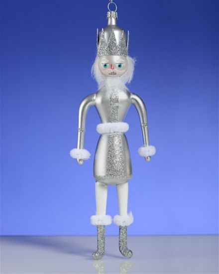 Picture of De Carlini Silver Nutcracker Ornament