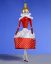 Picture of De Carlini Blonde in Classic Red and White Dress Ornament 