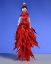 Picture of De Carlini Elegant Lady in Red Dress with Roses Ornament