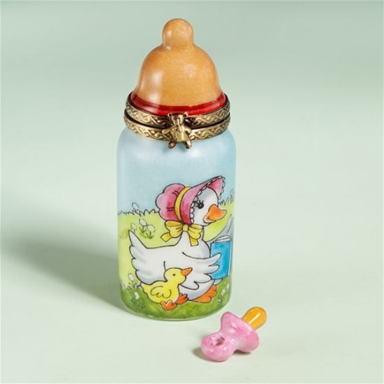 Picture of Limoges Mother Goose Baby Bottle Box with Pacifier 