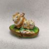 Picture of Limoges Mama Rabbit with Babies on Grass Box