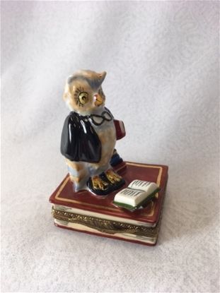 Picture of Limoges Professor Owl on Book Box