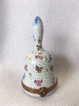 Picture of Limoges Floral Bell with Dots Box