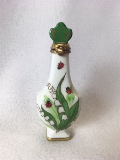 Picture of Limoges Lily of the Valley Ladybugs Perfume Bottle Box
