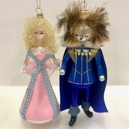 Picture of De Carlini Beauty and Beast Christmas Ornaments