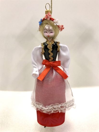 Picture of De Carlini Polish Lady Christmas Ornament