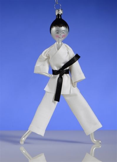 Picture of De Carlini Karate Boy Christmas Ornament