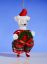 Picture of De Carlini Santa Mouse with Wreath Christmas Ornament 