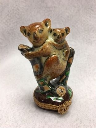 Picture of Limoges Koala and Baby on Tree Branch Box