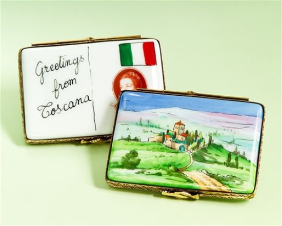 Picture of Limoges Tuscany Postcard Box