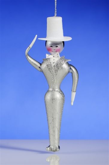 Picture of De Carlini Silver Man Christmas Ornament