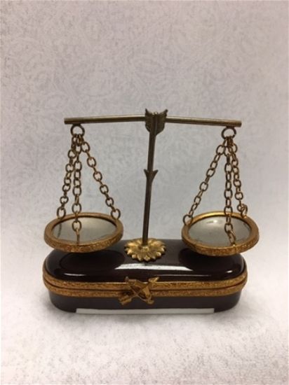Picture of Limoges Scales of Justice Long Box