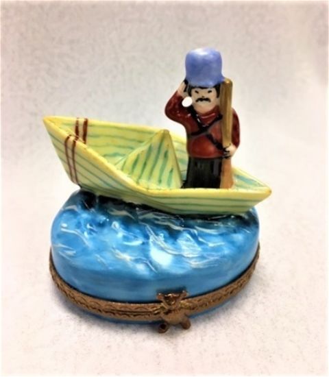 Picture of Limoges Toy Soldier on Paper Boat Box
