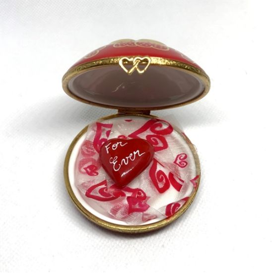 Picture of Limoges I Love You For Ever Round Box with Heart 