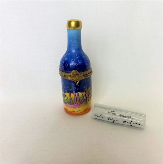 Picture of Limoges Tropical Bottle Box with Message