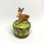 Picture of Limoges Mini Brown Rabbit on Grass with  Carrots Box