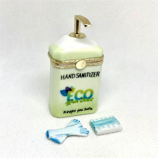 Picture of Limoges Hand Sanitizer Box with Mask and Gloves