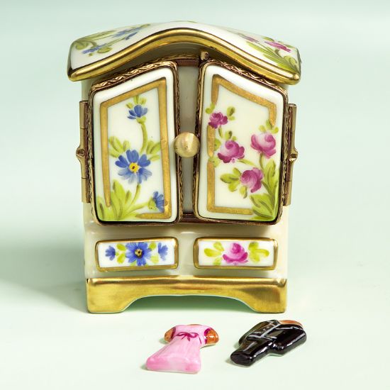 Picture of Limoges Floral Armoire with Flowers Box and Garments