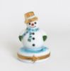 Picture of Limoges Happy Snowman Gold Hat Box