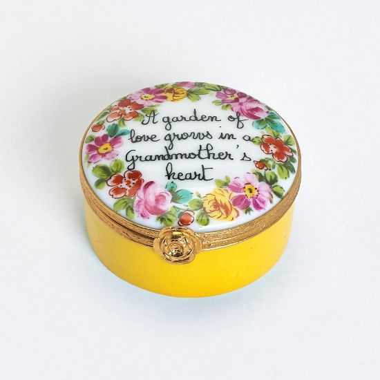 Picture of Limoges "A Garden of Love Grows in a Grandmother' s Heart" Box