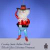 Picture of De Carlini Cowboy Santa Christmas Ornament