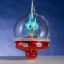 Picture of De Carlini Blue Alien in Shuttle Christmas Ornament