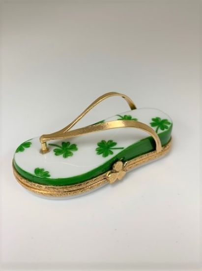 Picture of Limoges Irish Clover Sandal Box 