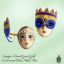 Picture of Limoges Gold and Blue Carnival Mardi Gras Mask Box, Each