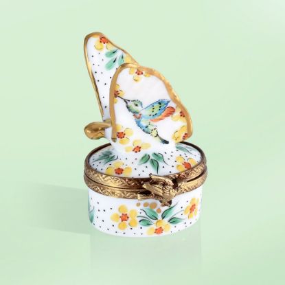 Picture of Limoges Butterfly with Hummingbird Box 