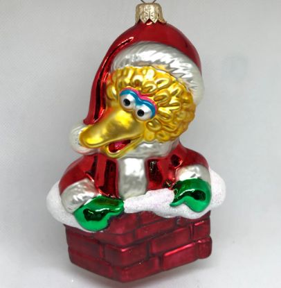 Picture of Big Bird Glass Ornament  