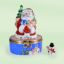 Picture of Limoges Santa with Teddy and Tree Box and little Snowman
