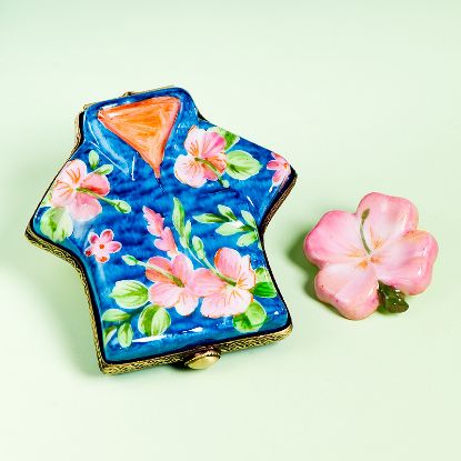 Picture of Limoges Blue Hawaii Shirt with Flower Box 