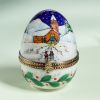 Picture of Limoges Nativity Manger  Egg Box with Holy.