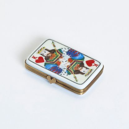 Picture of Limoges King of Hearts Card Box