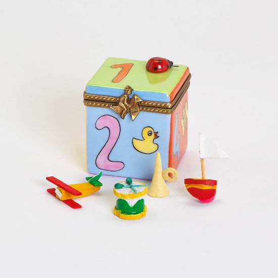 Picture of Limoges Baby´s Cube Box with Toys 