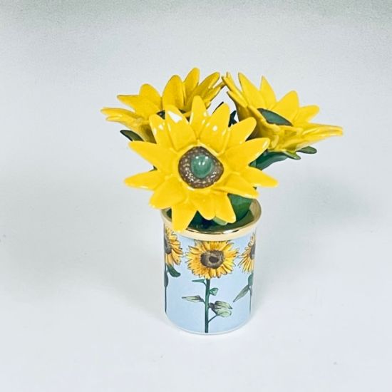 Picture of Halcyon Days Sunflower Bonbonniere English Enamel