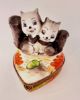 Picture of Limoges Squirrel Couple on Heart Box