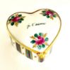 Picture of Limoges " Je T´Aime Heart with Roses and Stripes box