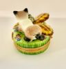 Picture of Limoges  Siamese Cat  with Turtle Box