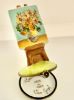 Picture of Limoges Van Gogh Sunflower Painting on round base Box