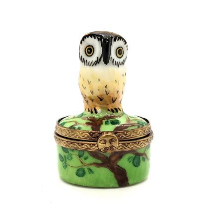 Picture of Limoges Mini Owl on Grass Box