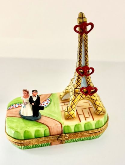 Picture of Limoges Wedding Couple in the Eiffel Tower Gardens